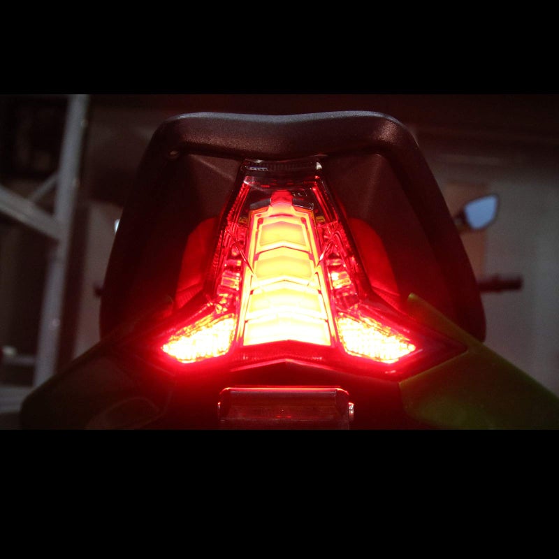 MFC PRO LED Tail Light Integrated Brake Stop Turn Signal Light For KAWASAKI 2019-2023 ZX-6R(636)/2014-2024 Z1000 ZX-10R ZX-10RR (Smoked Lens) - Image 2